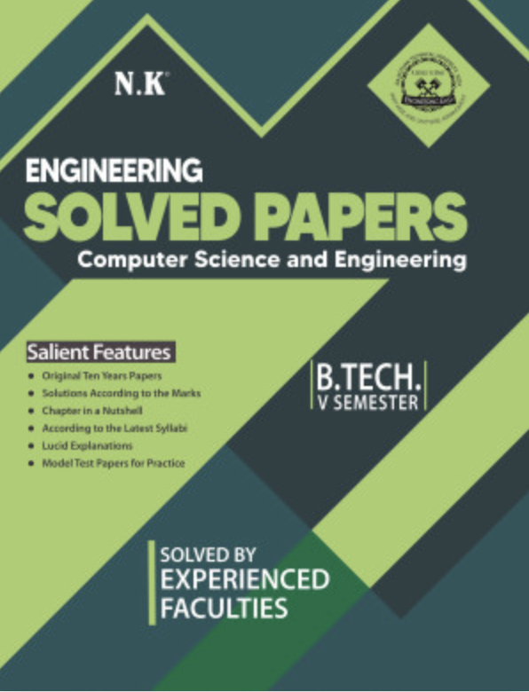 NK RTU B Tech Computer Science and Engineering Solved Papers V Semester