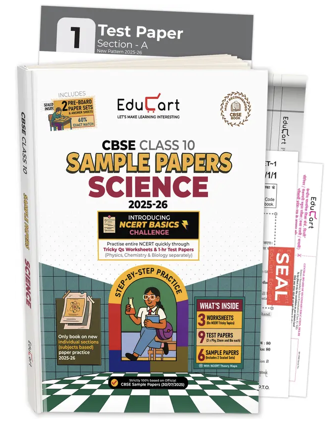 Educart CBSE CLASS 10 SAMPLE PAPERS SCIENCE 2025-26